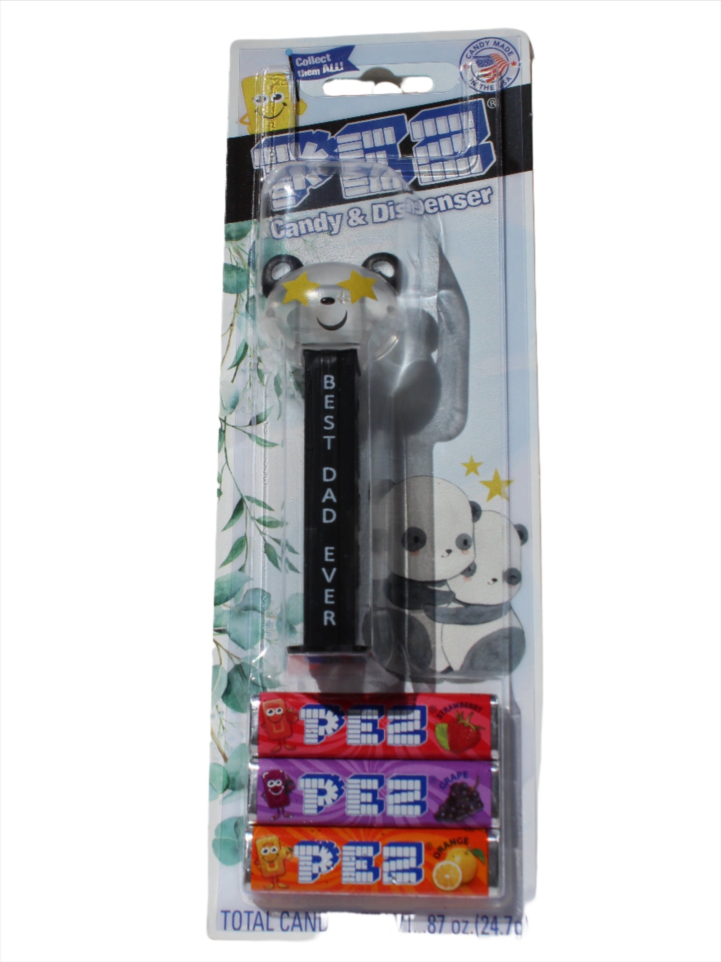 Crystal Panda Pez, BEST DAD EVER, Exclusive 2024 Pez, Loose or Mint on Card! NOW ON SALE!