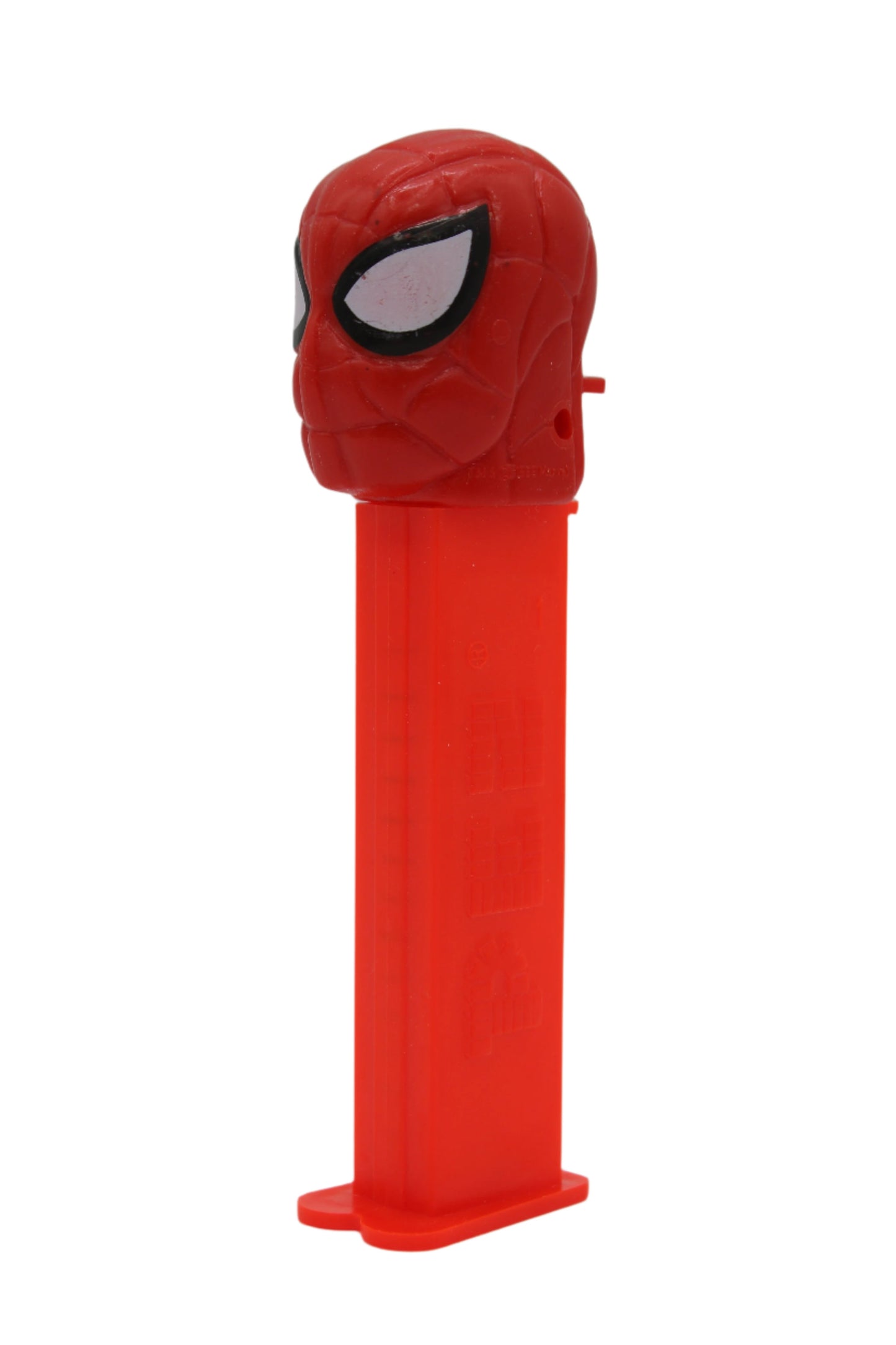 Spiderman Pez, Large Head Spiderman, Red Stem, Marvel, Loose