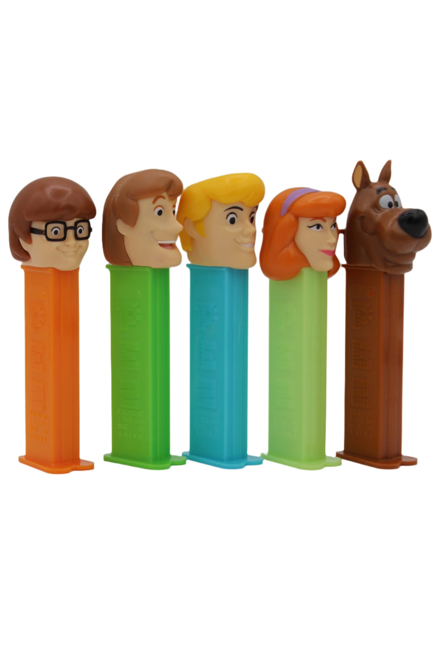 Scooby Doo, Velma, Fred, Daphne and Shaggy Pez, Set of 5, 2014, Loose!