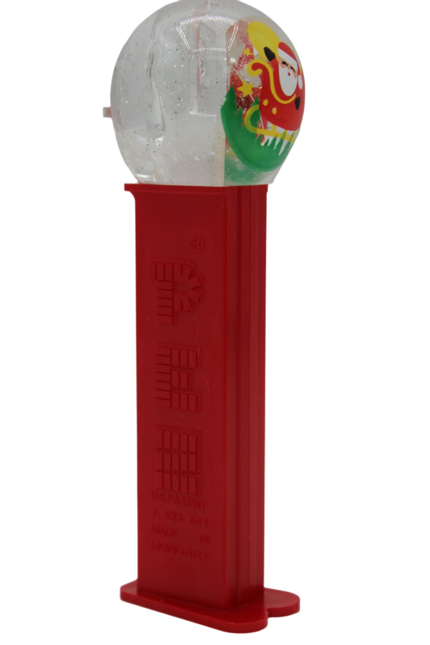 Snow Globe Pez, Santa on Sleigh, 2019, Loose!
