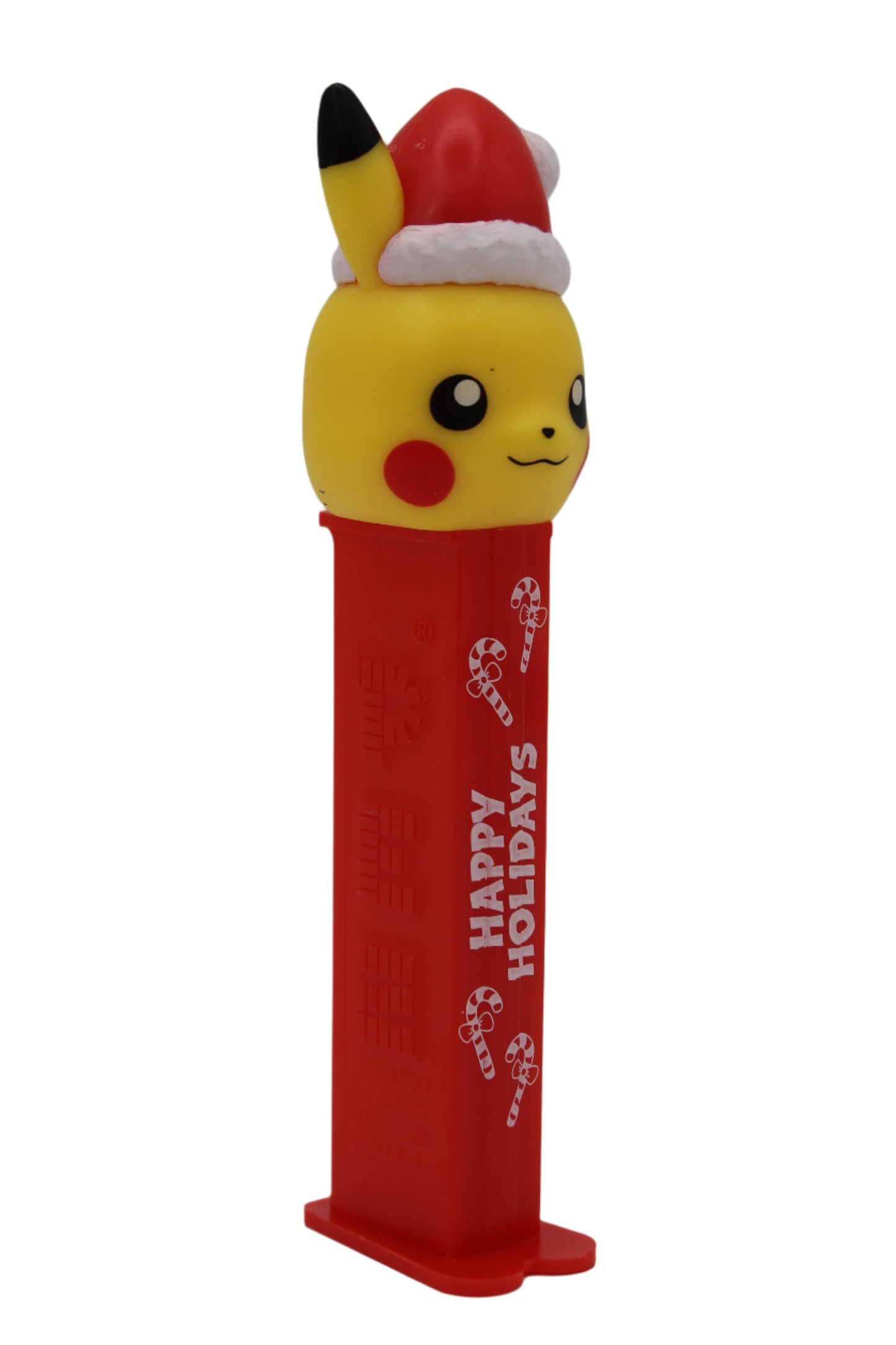 Happy Holidays Pikachu Pez With Stocking Cap, Pokemon, 2024, Loose or Mint on Card