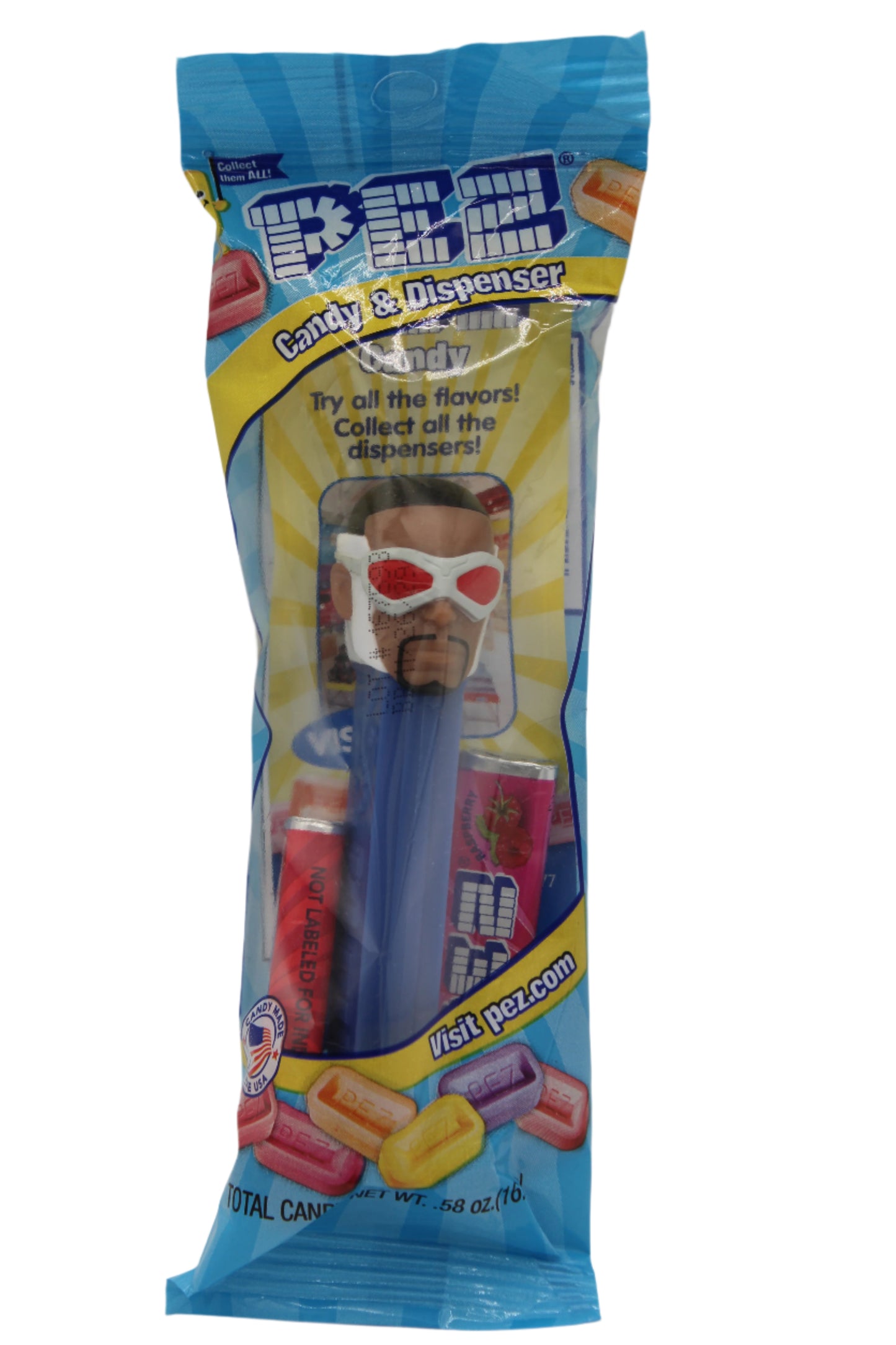 Captain America, Sam Wilson Pez, 2025, Captain America Marvel, Loose or Mint in Bag