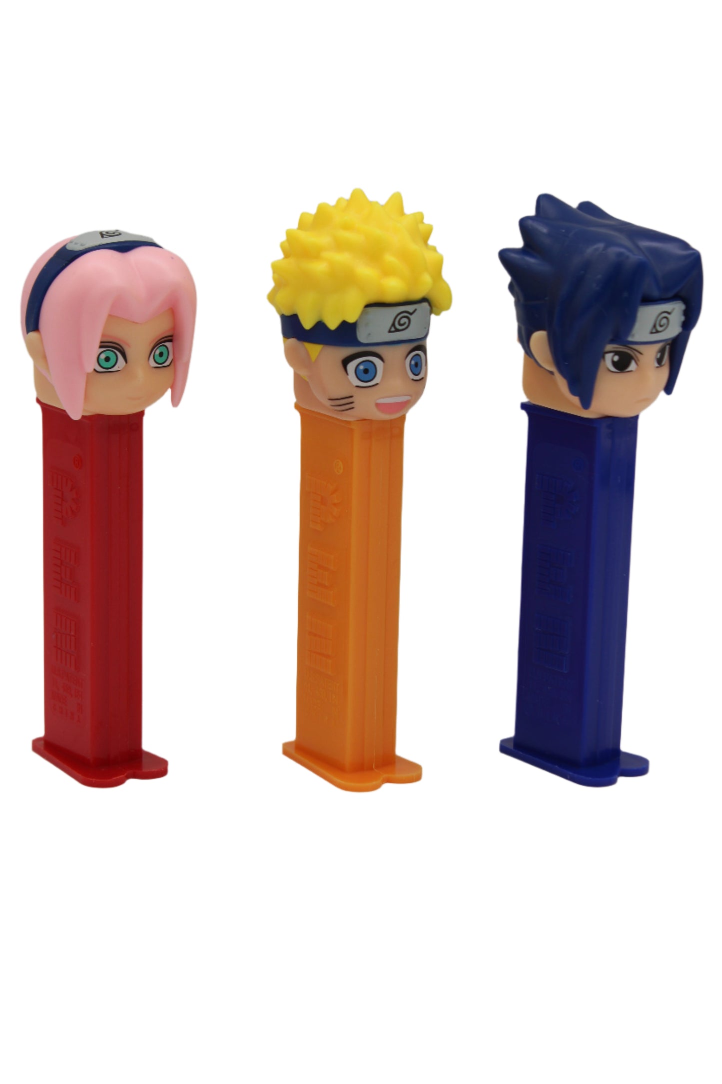 NEW! 2025 Naruto Pez, Naruto, Sasuke, Sakura, Set of 3! Loose or Mint in Bag!