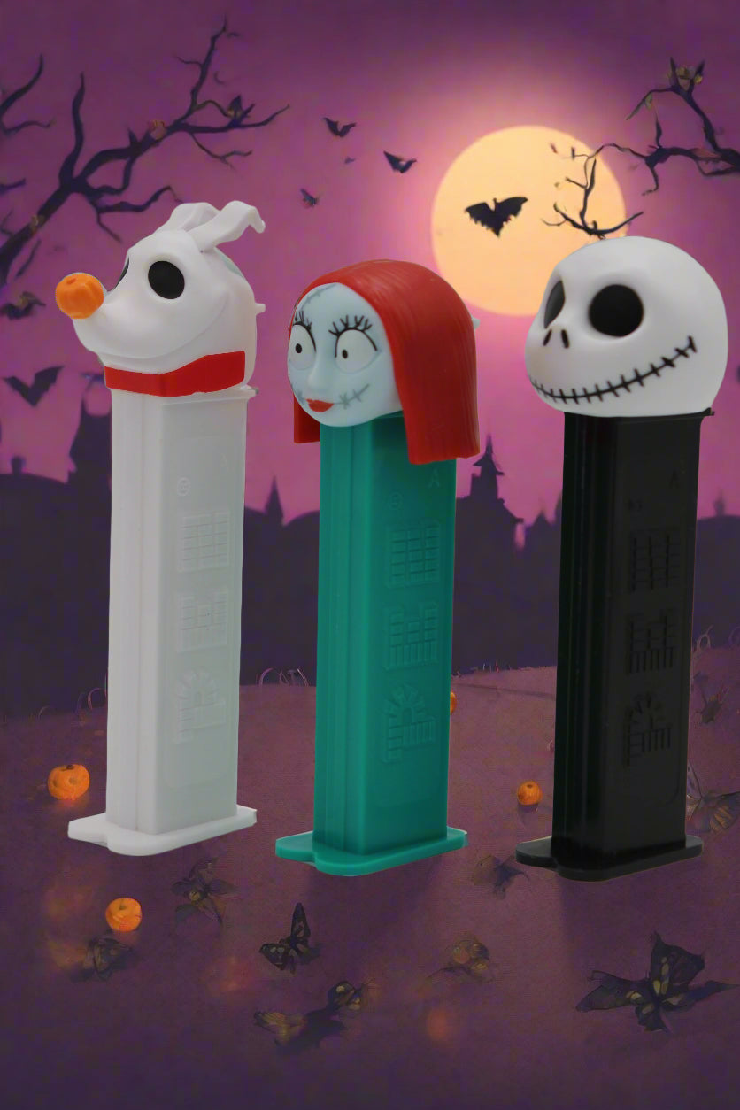 NEW! 2025 Nightmare Before Christmas Pez, Jack, Sally & Zero, Set of 3! Loose or Mint in Bag!