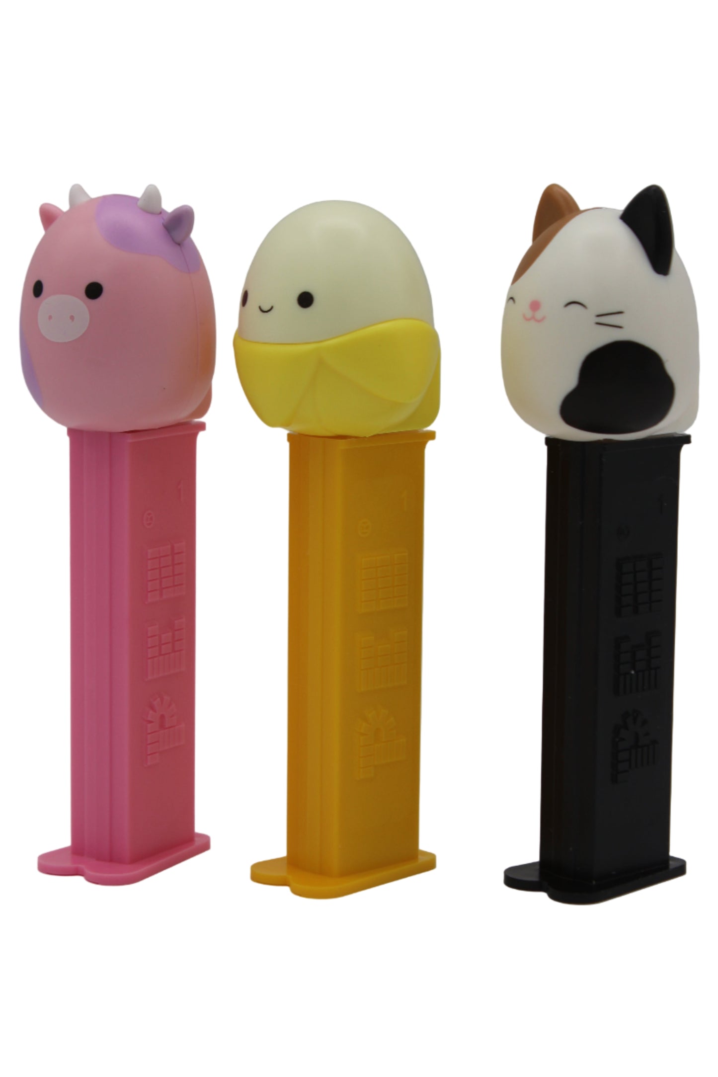 NEW! 2025 Squishmallow Brand Pez, Set of 3, Junie, Patty and Cam! Loose or Mint in Bag!