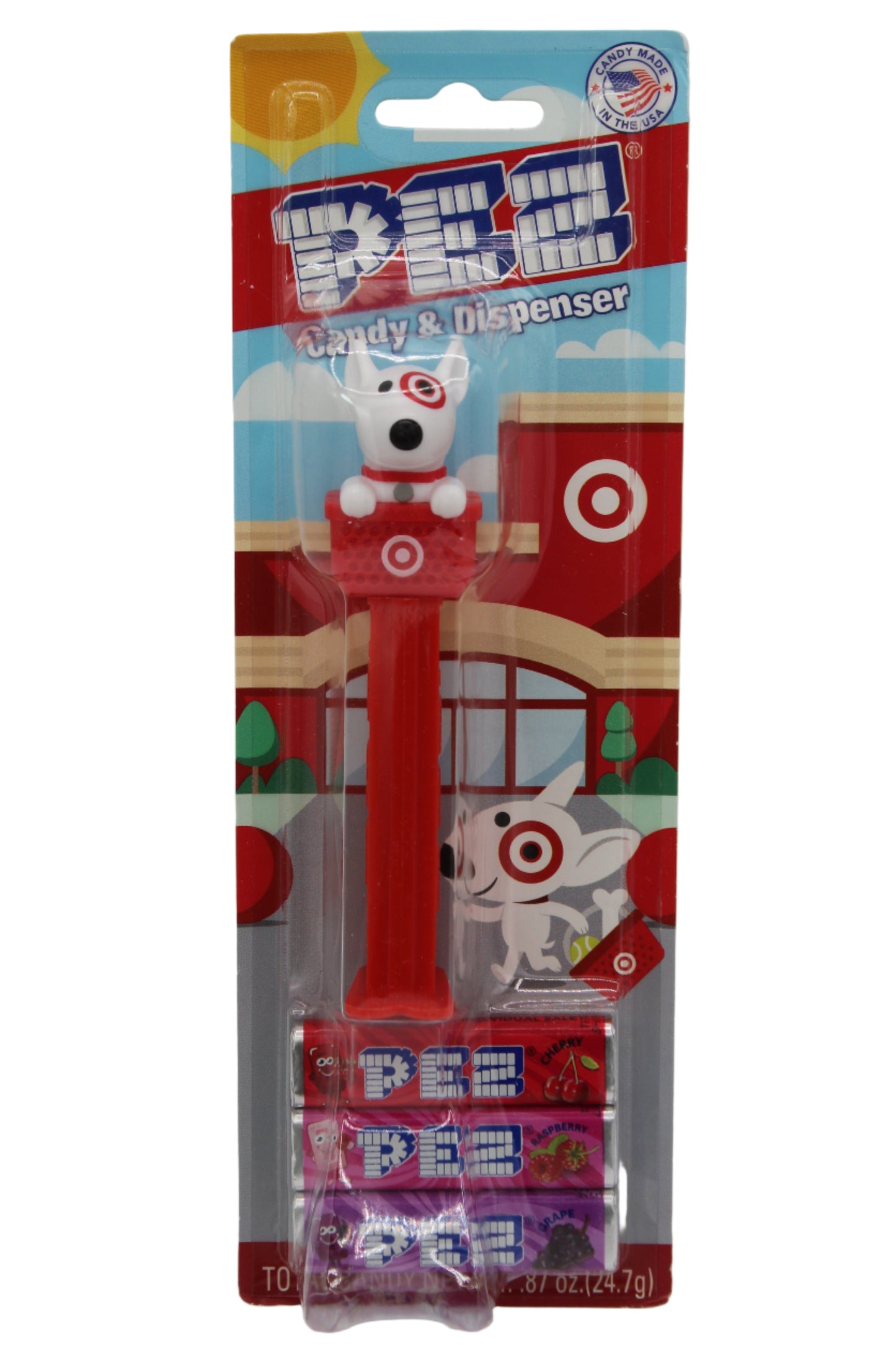 NEW! 2025 Target Bullseye Pez, Red Shopping Basket, Loose or Mint on Card!