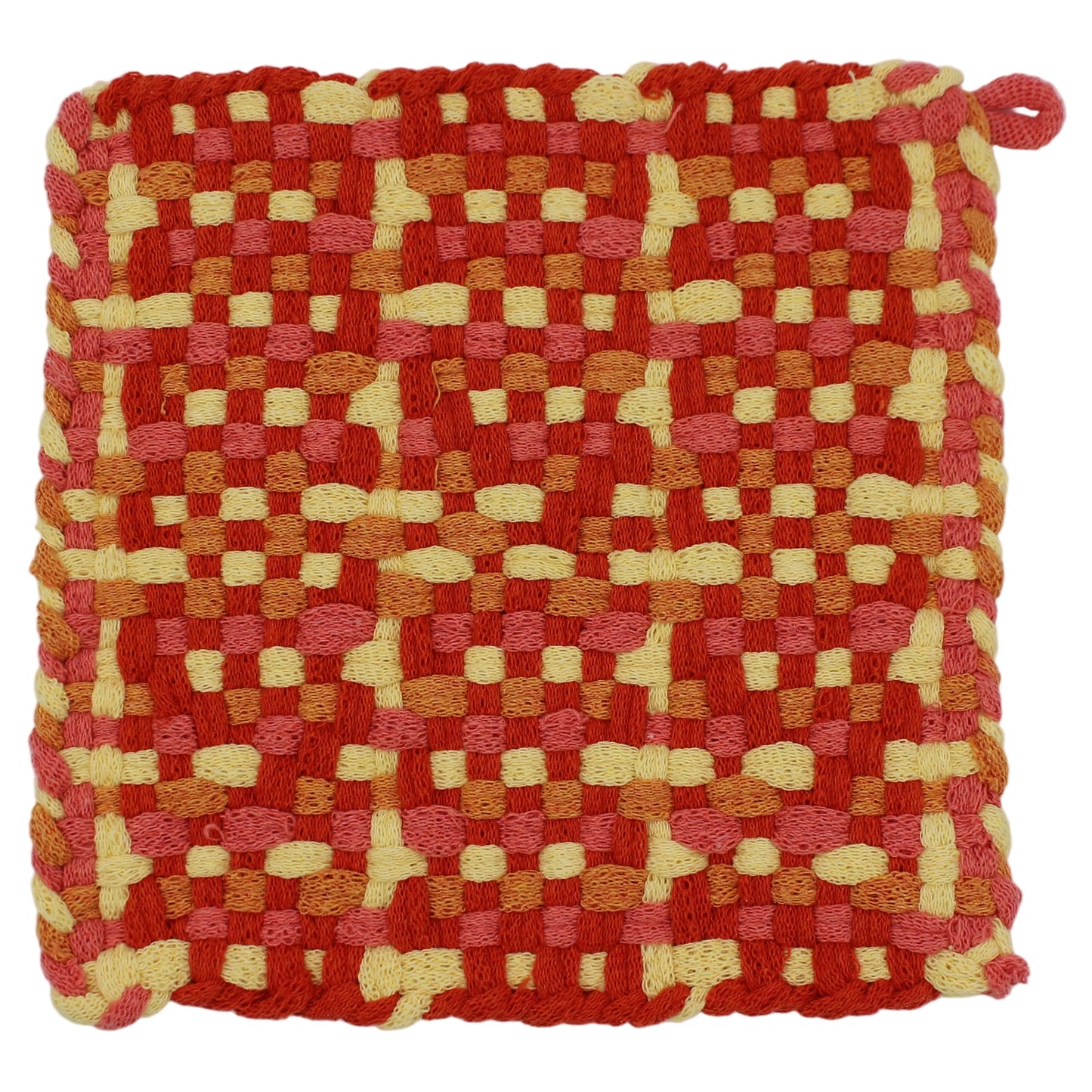 Sunshine Hand-Woven Potholder, No Ring