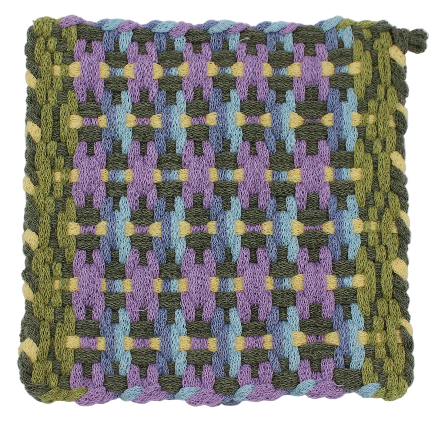 Mariposa Lily Hand-Woven Potholder No Ring