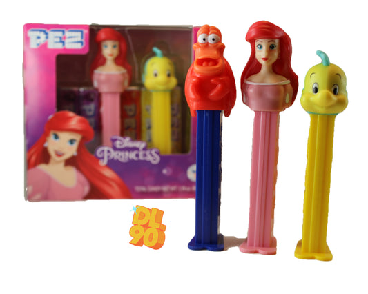 Disney's The Little Mermaid Pez Pack! Twin Pack, Mint in Box plus Ariel, Flounder, Sebastian, Loose!