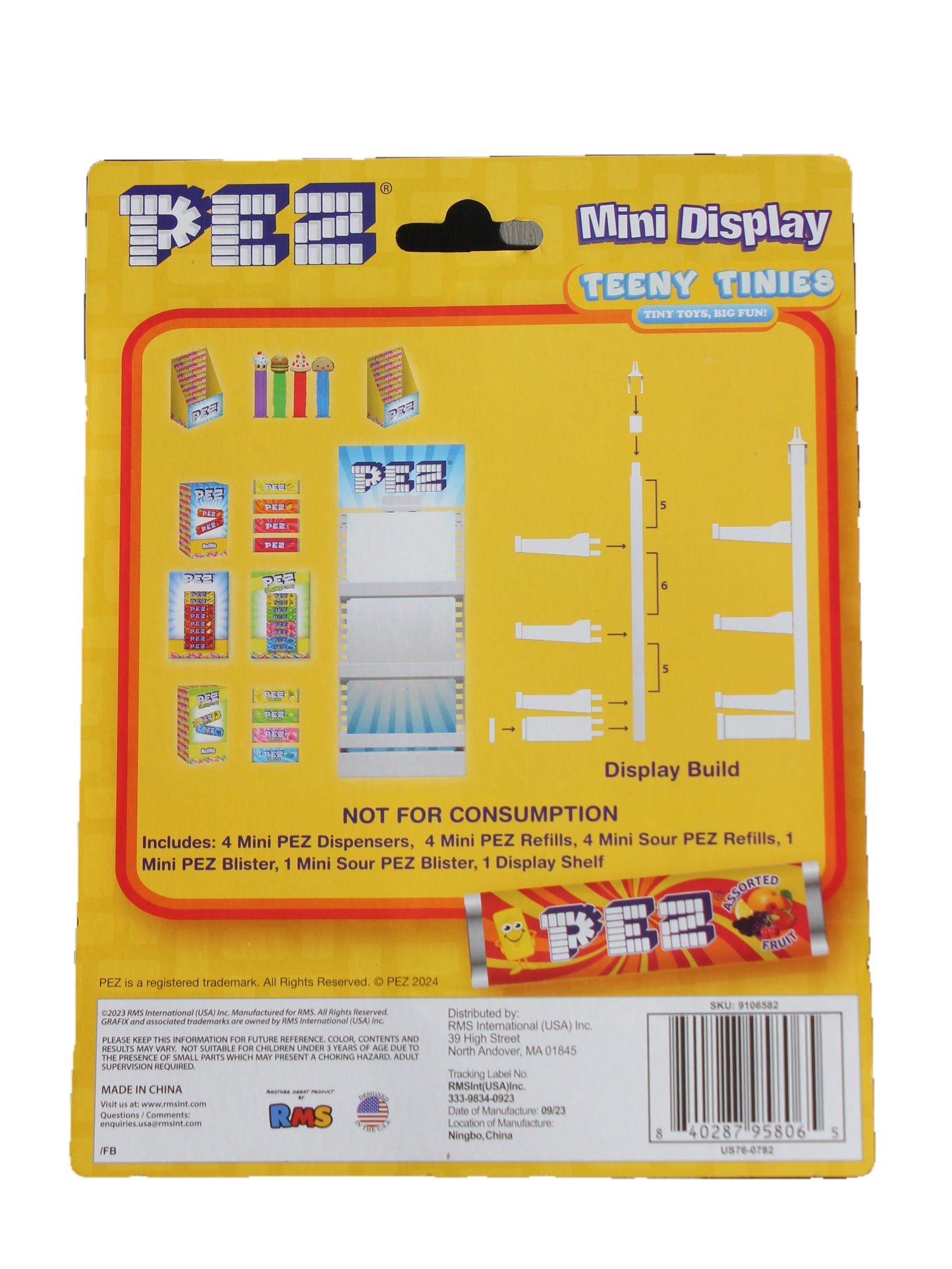 Pez Teeny Tinies Mini Display Set, Mint on Card BACK IN STOCK!