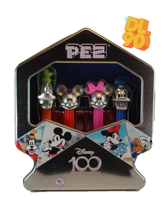 Disney 100th Anniversary Mickey and Friends Pez Gift Set, Platinum, Loose or Mint in Gift Tin!