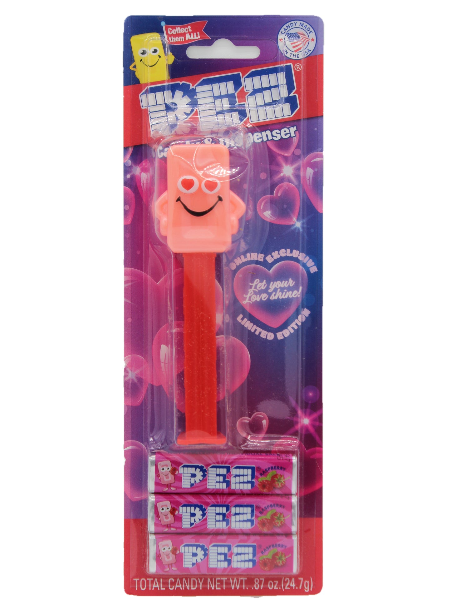 Valentine's Mascot Pez, Exclusive 2024, Mint on Card! ONLY 1 LEFT!