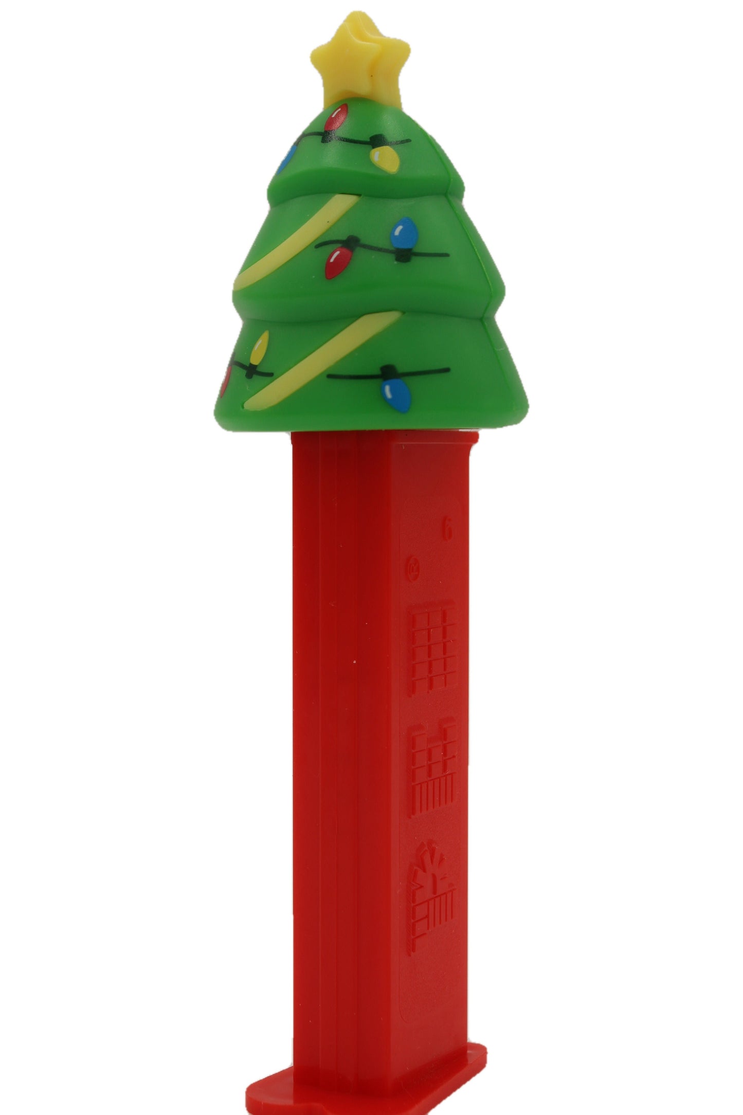 Christmas Tree Pez on Red Stem, 2023, Loose