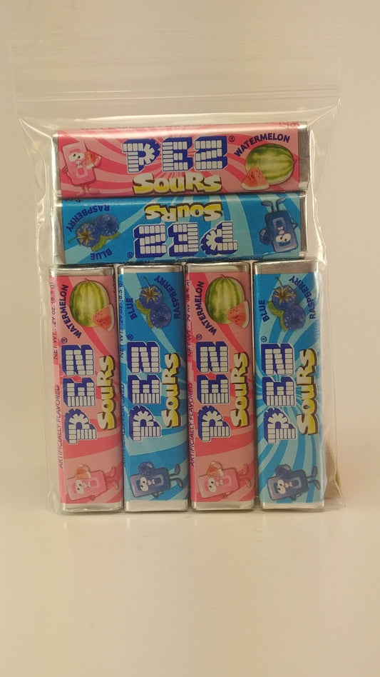 Pez Sours Watermelon & Blue Raspberry Pez Candy, Specialty Flavor 6-Pack - (No International Buyers, Please) ONLY 1 IN STOCK