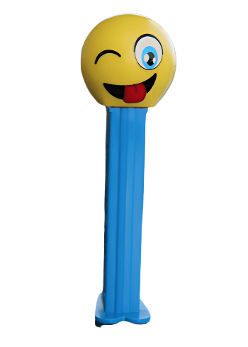 2016 Emoji Pez, Dark Blue Stem, "Silly", Loose