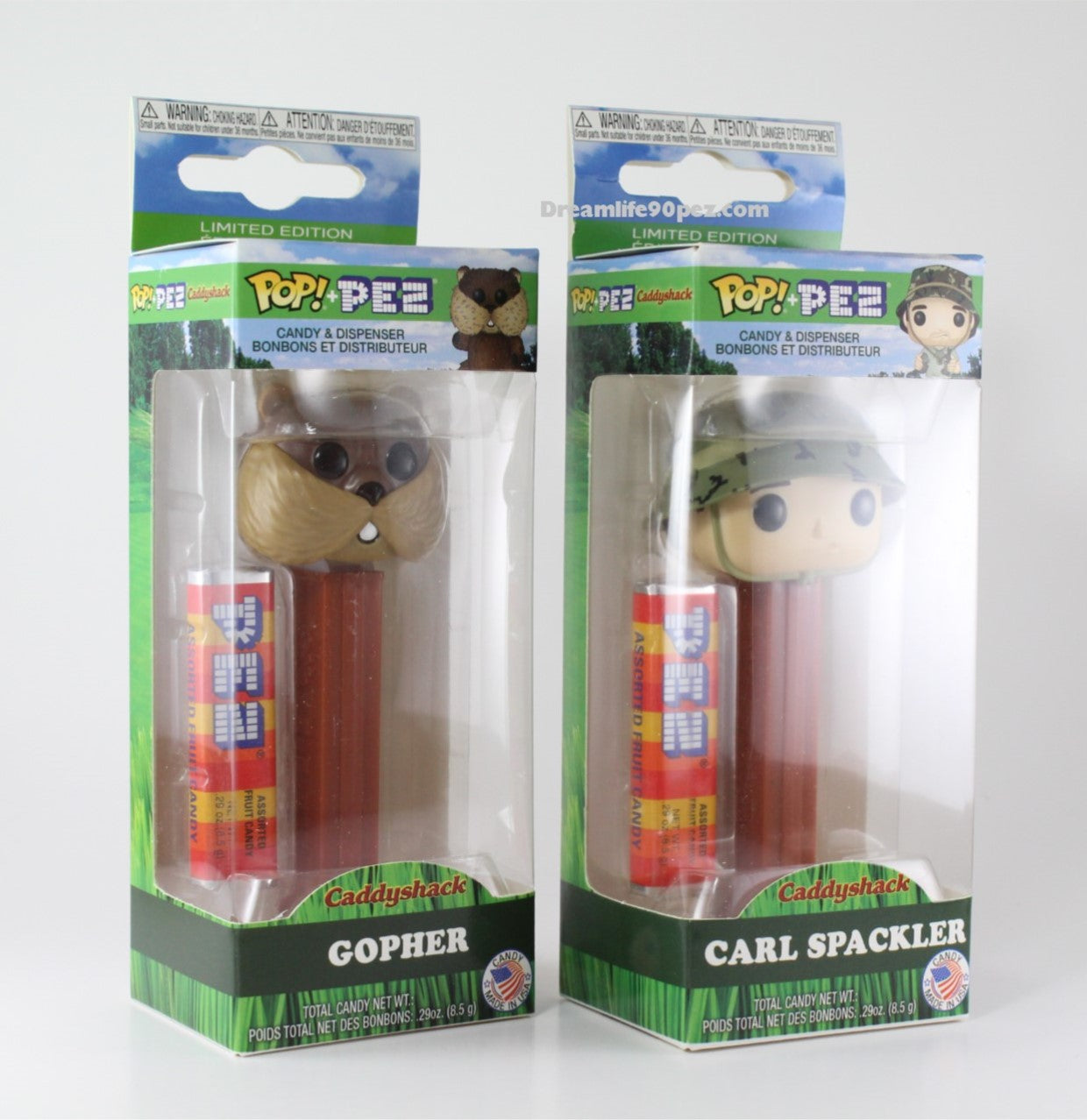 Funko Caddyshack Pez, Carl & Gopher, Choose Loose or Mint in Box!