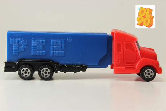 Hauler Pez, from the Pez Rigs Series! Red Cab on Blue Trailer, Loose! ONLY 1 LEFT!
