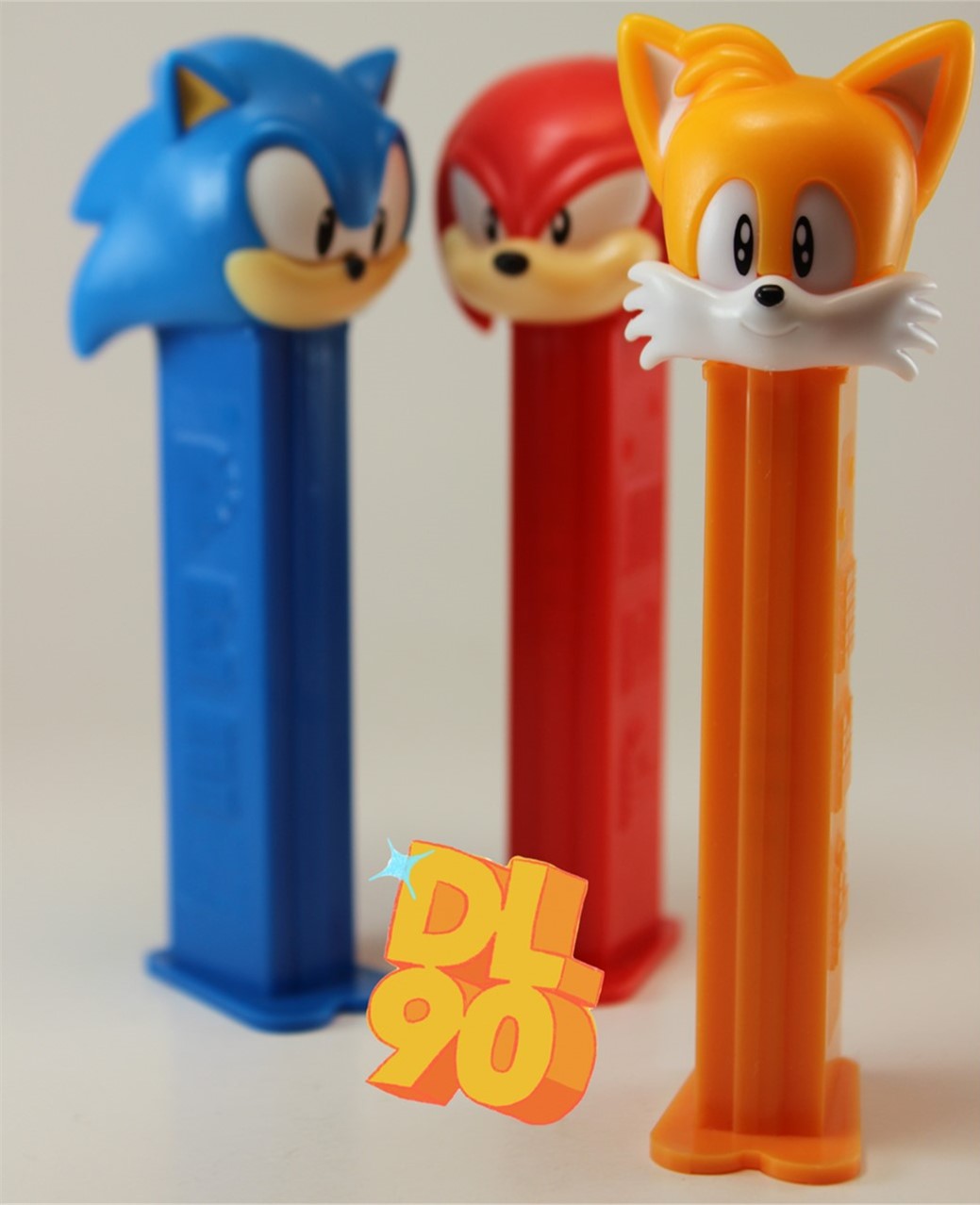 Sonic, Knuckles and Tails Pez, Sonic the Hedgehog Pez, SEGA, Set of 3 Characters, Loose or Mint in Bag!