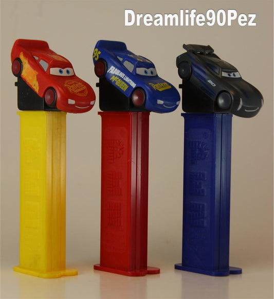 Cars Pez, Set of 3, Pixar, European Release, Loose!