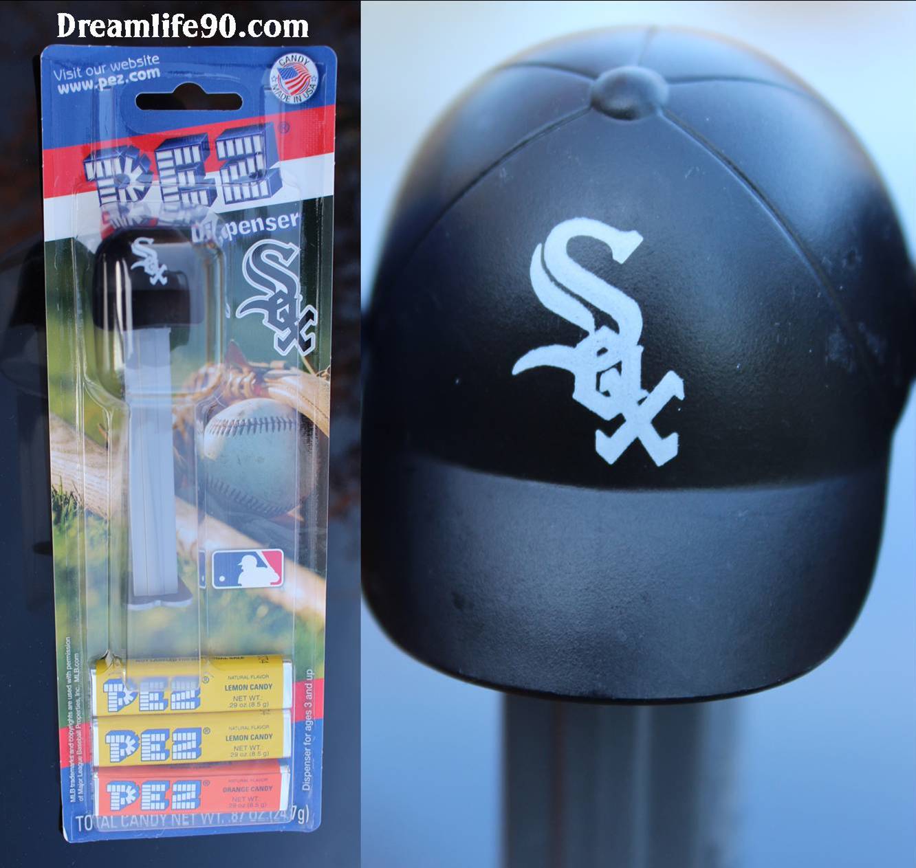 Chicago White Sox Baseball Cap Pez, Loose or Mint on Card