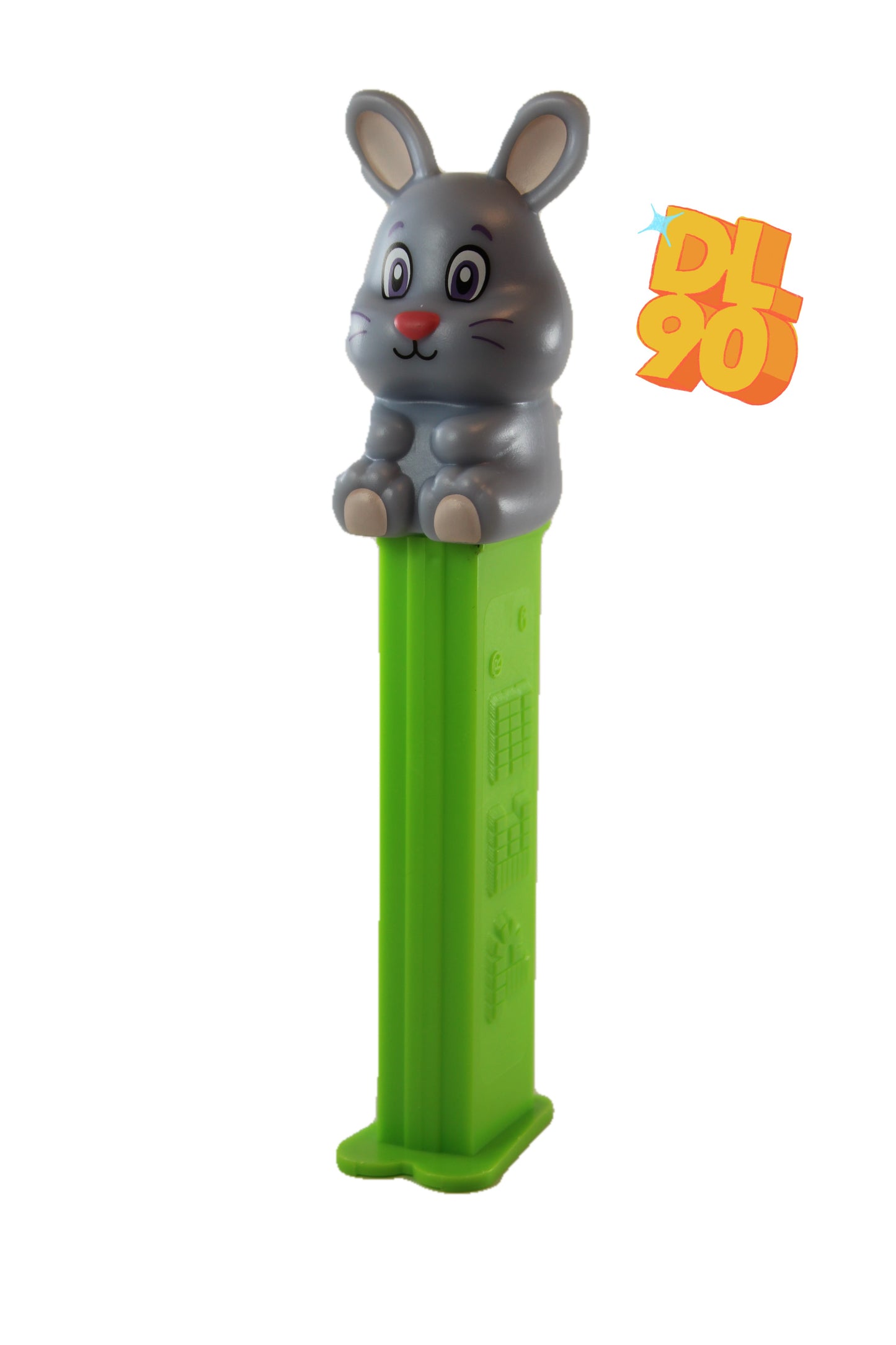 Grey Bunny Pez on Green Stem! 2023, Loose!