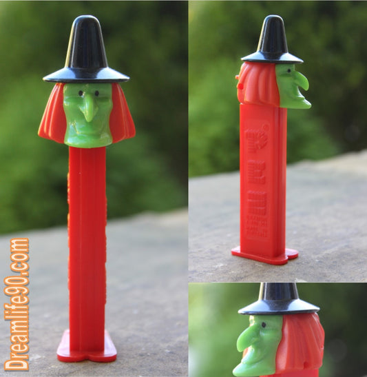 Halloween Witch Pez on Red Stem (1990), Loose