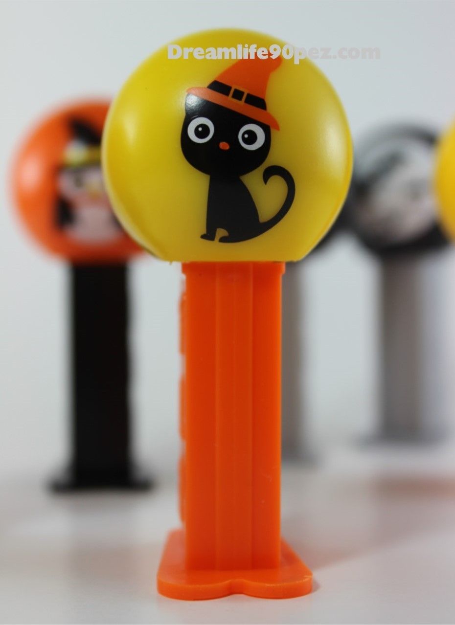 Halloween Pez Mini Dispensers, 6 Piece 2019 Assortment! Bats, Cat, Spider, Ghost, Pumpkin, and "Owl Witch"