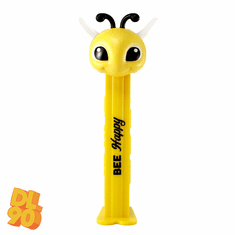 2021 Bee Pez, Bee Happy, Yellow Stem, Loose or Mint on Card!