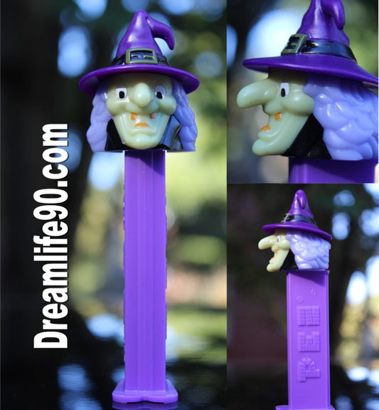 Purple Witch Pez- Purple Hat, Loose