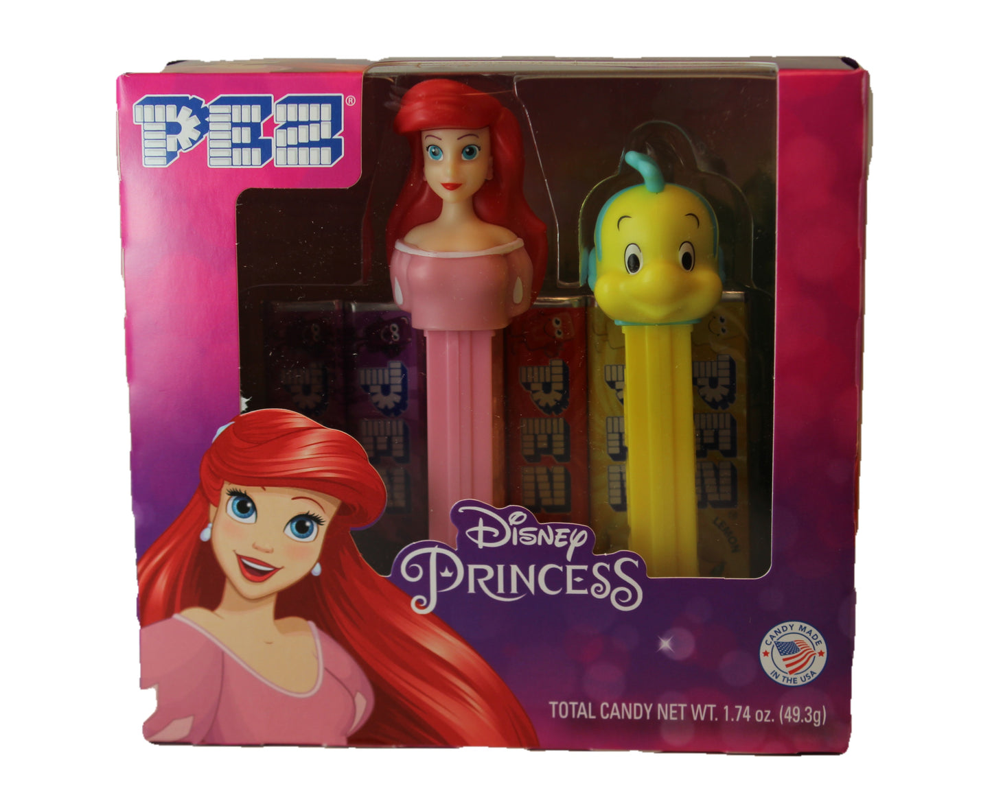 The Little Mermaid Pez Twin Pack! Ariel and Sebastian, 2023, Mint in Twin Pack Box!