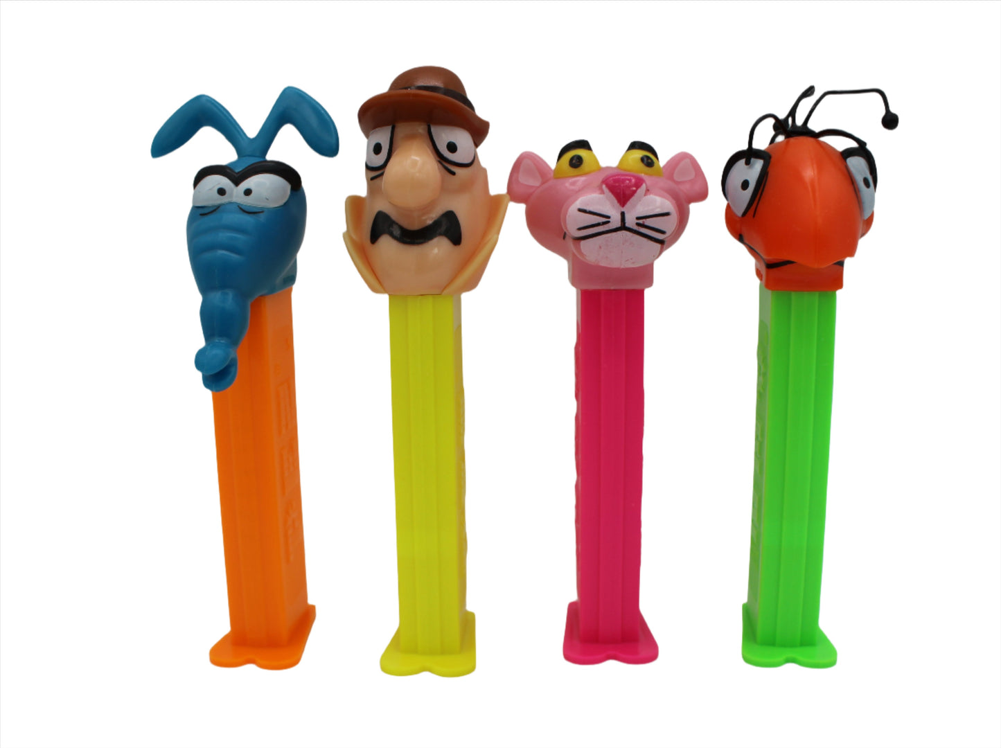 Pink Panther Pez, Set of 4, European Pez release, Loose or Mint on Card!