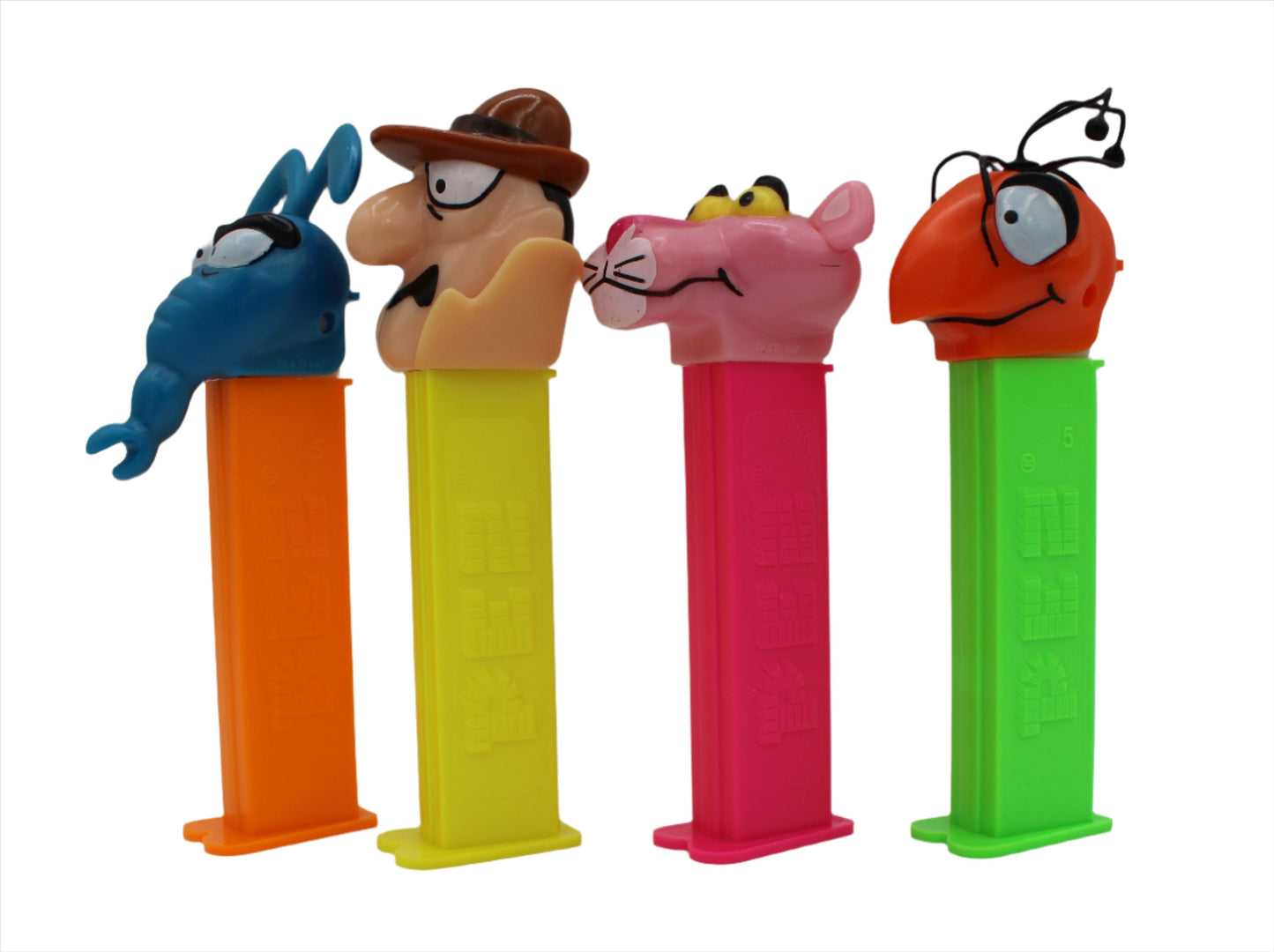 Pink Panther Pez, Set of 4, European Pez release, Loose or Mint on Card!