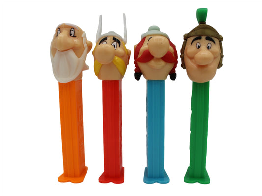 Asterix Pez, Set of 4, European Pez release, Loose or Mint on Card! ONLY 1 SET LEFT LOOSE!