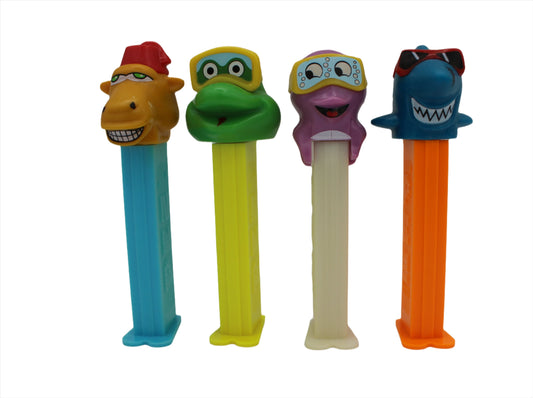 Crazy Animals Pez, Set of 4, European Pez release, Loose or Mint on Card!