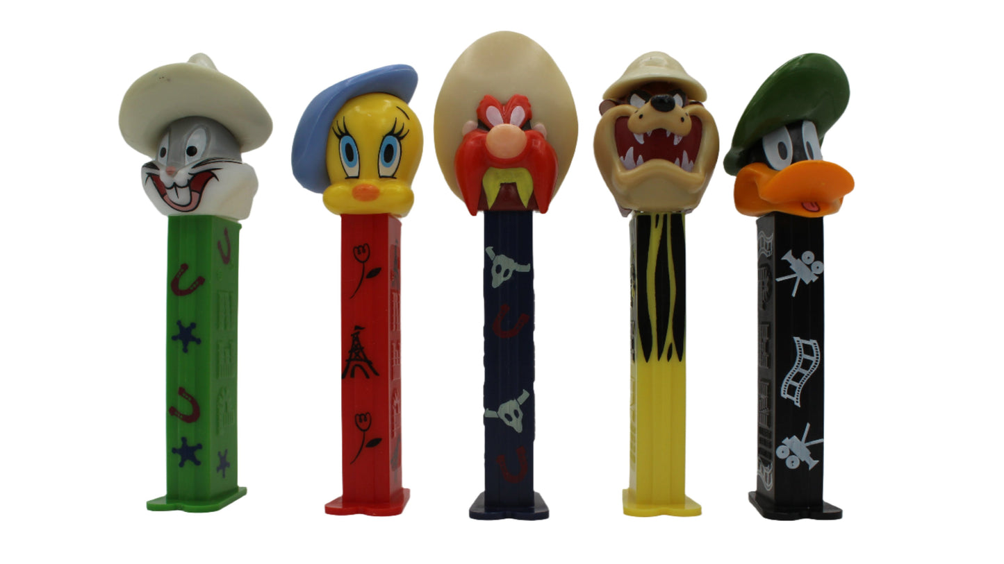 Looney Tunes Back in Action Pez, Set of 5, Version 2, European Pez release, 2004, Loose