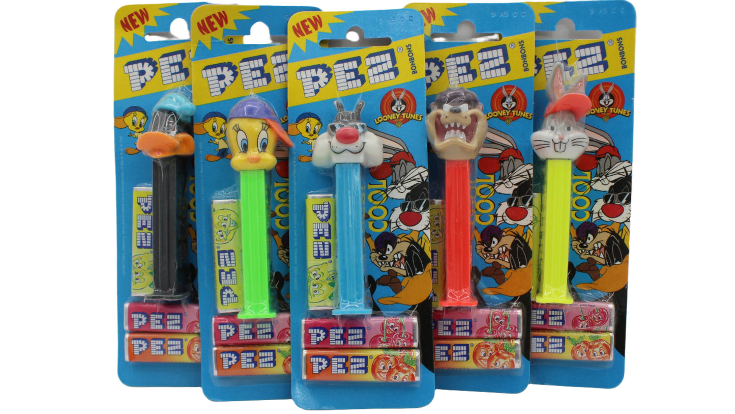 Warner Bros Cool Pez Series, Set of 5, Loose or Mint on Euro Card!