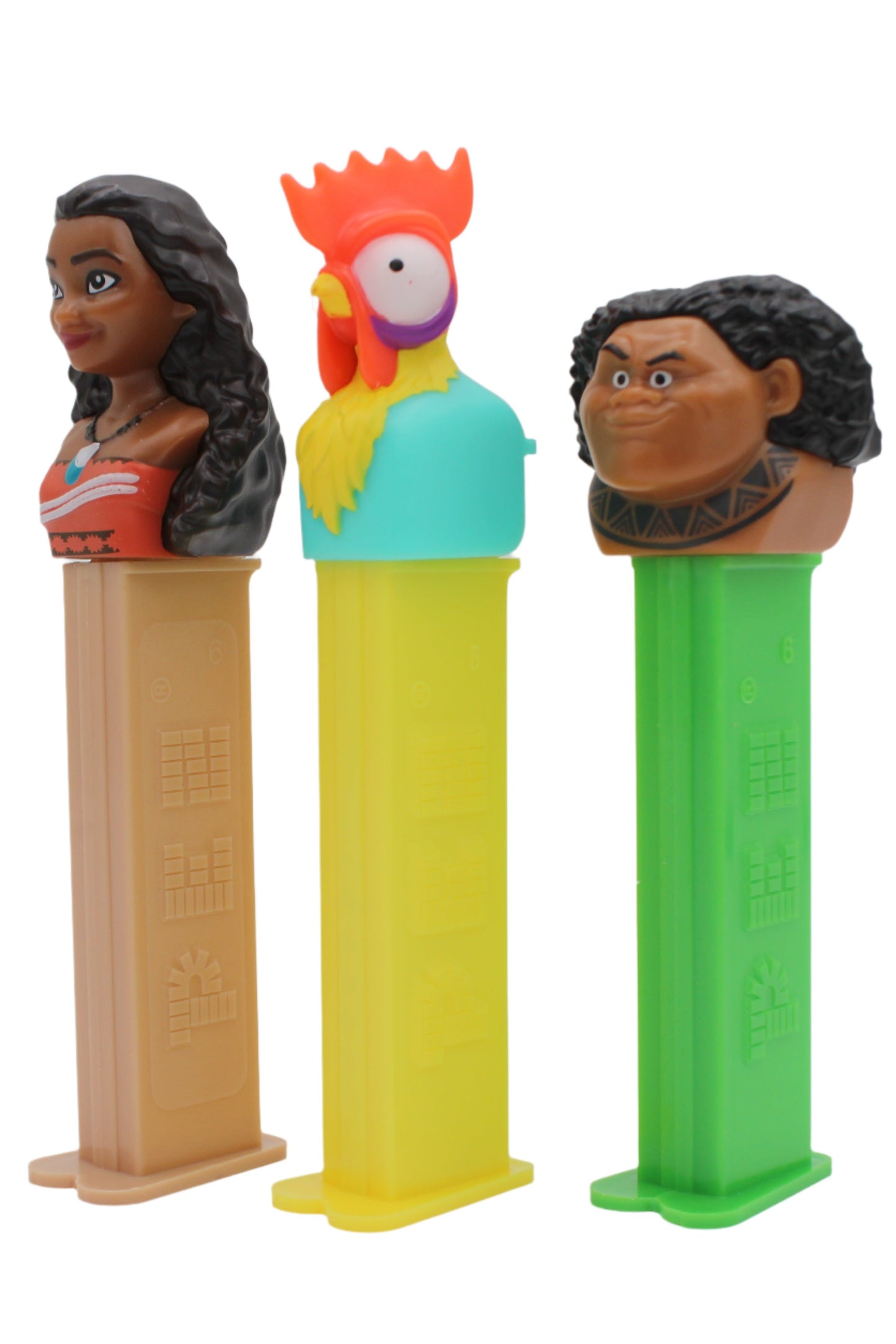 NEW! 2024 Moana Pez, Set of 3, Moana, Hei Hei and Maui, Loose or Mint in Bag!