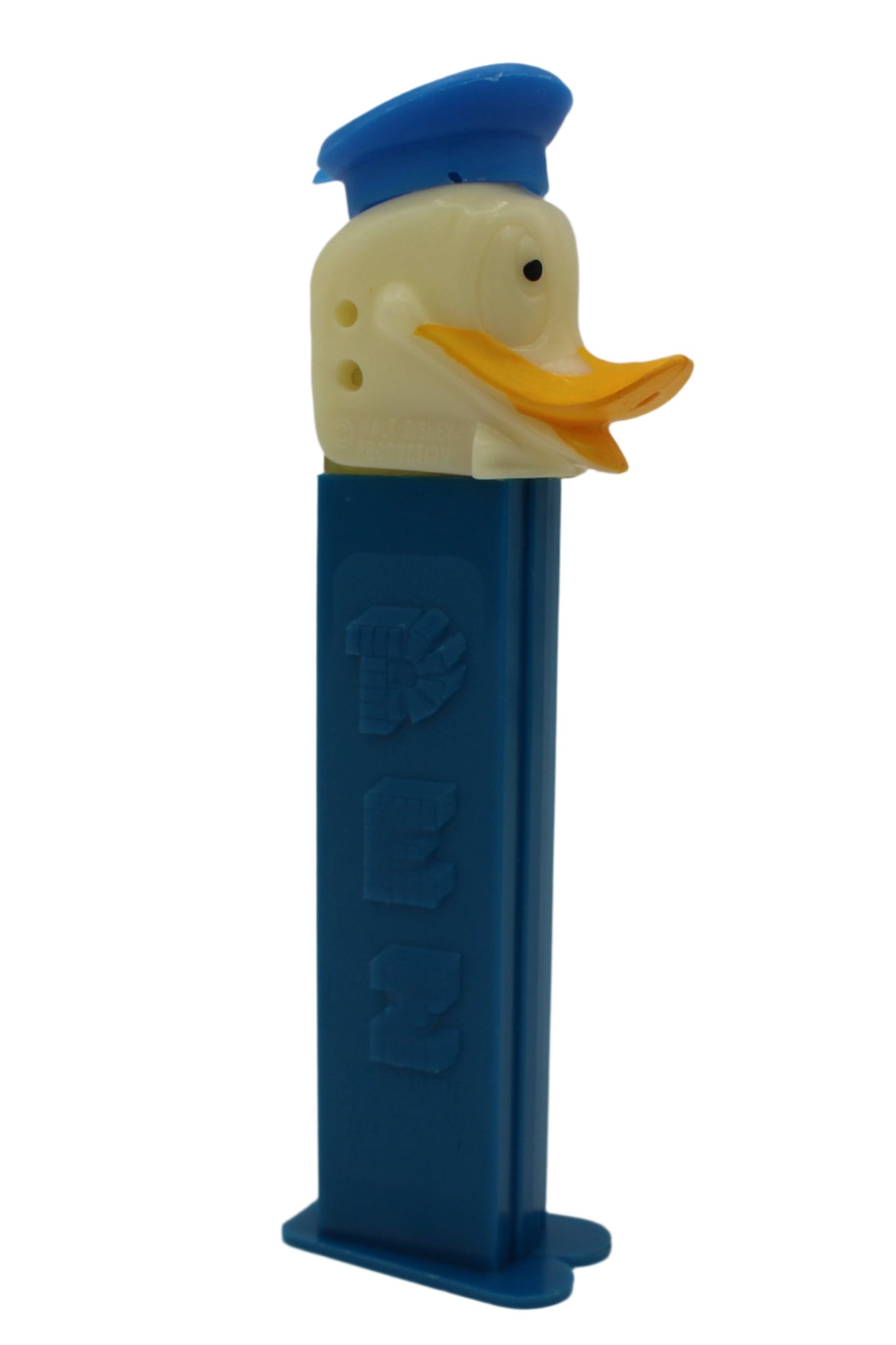 Donald Duck Pez, Thin Feet, 2 Hinge Holes, Beak Hole, Disney, Austria, Loose