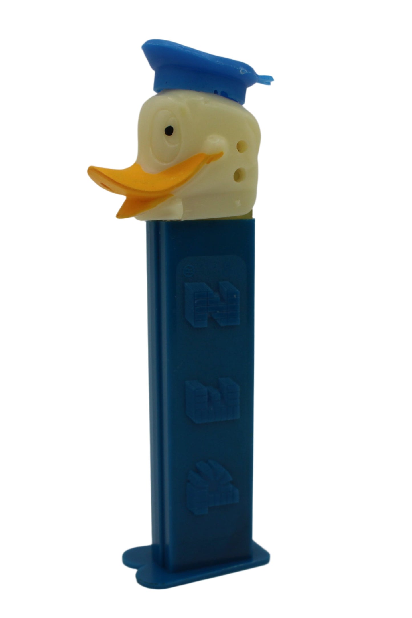 Donald Duck Pez, Thin Feet, 2 Hinge Holes, Beak Hole, Disney, Austria, Loose