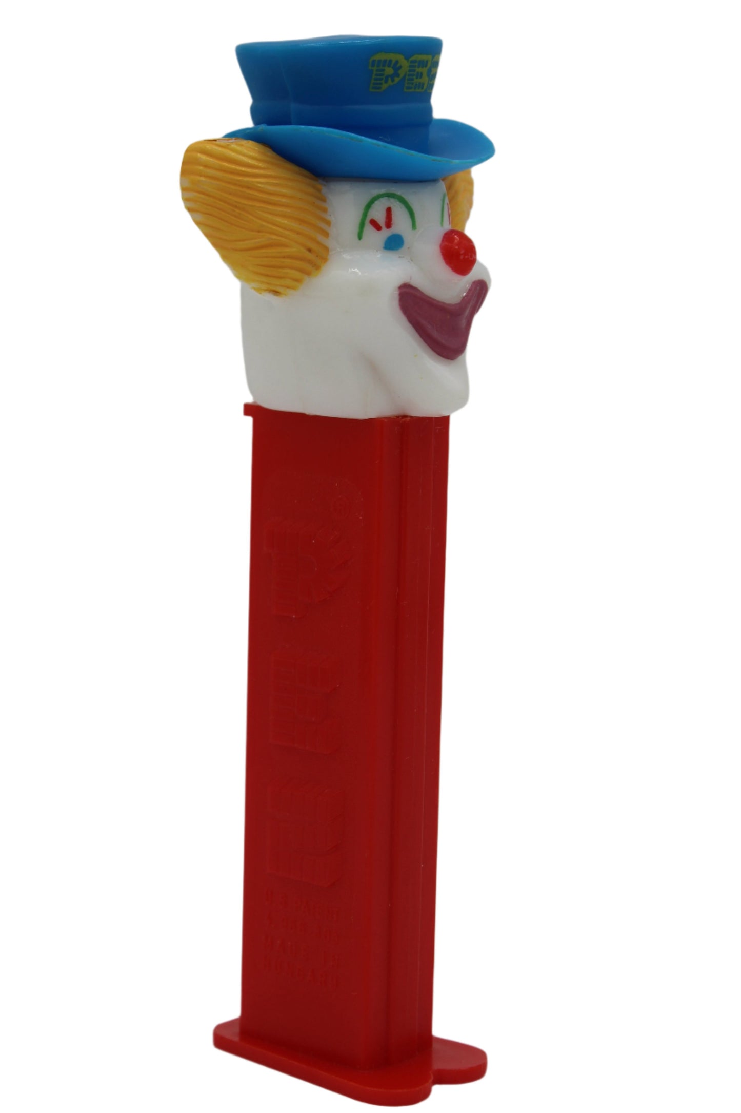 Peter Pez Clown Pez on Red Stem, 1993, Version B, Hungary, Loose