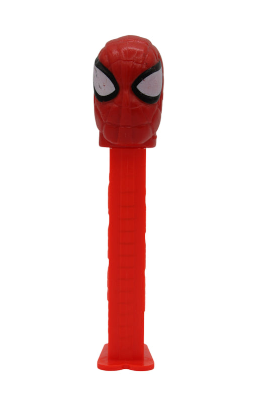 Spiderman Pez, Large Head Spiderman, Red Stem, Marvel, Loose