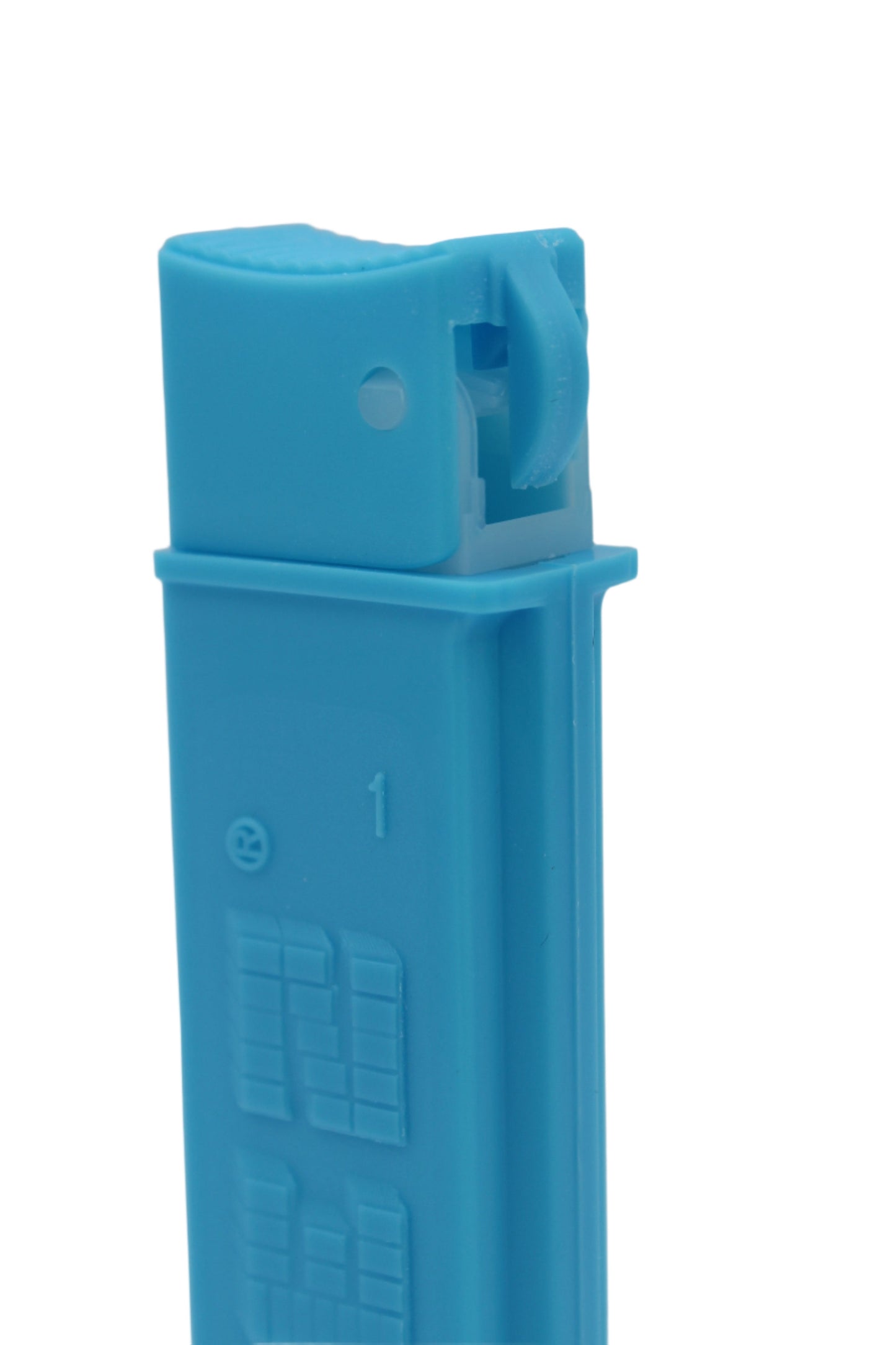 Regular Pez Dispenser, Light Blue Remake, LOOSE!