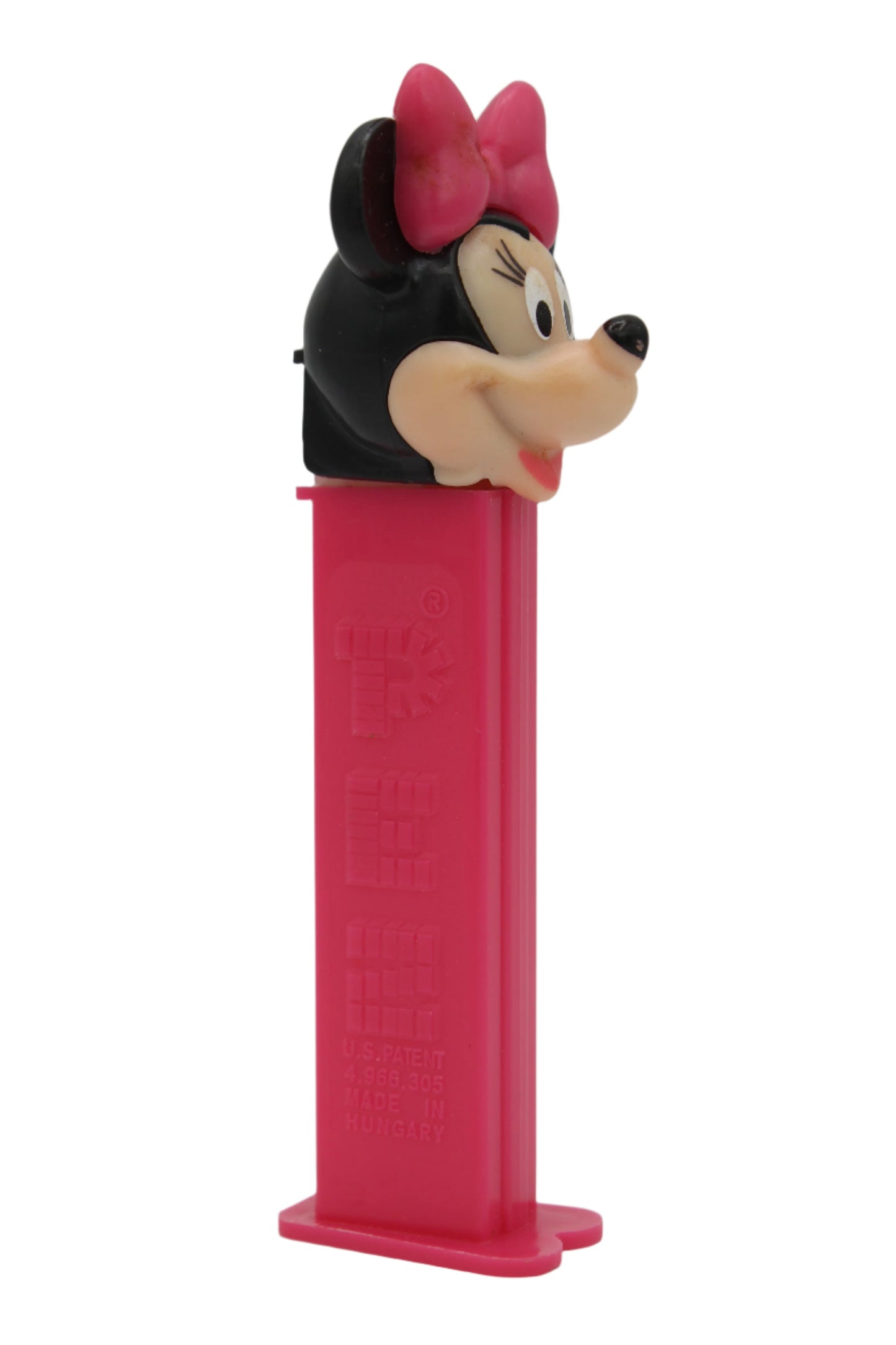 Minnie Pez, Pink Bow and Stem, 1997, Loose