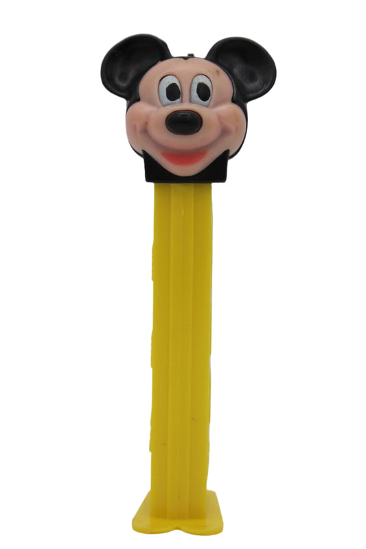 Mickey Mouse Pez, Disney, Yellow Stem with Thin Feet, Austria, 1989, Loose