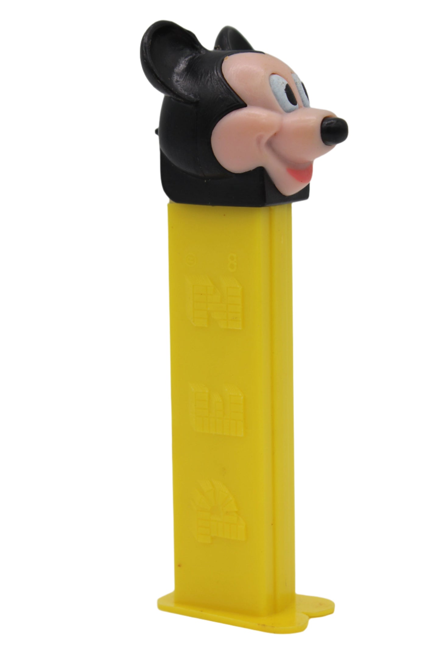 Mickey Mouse Pez, Disney, Yellow Stem with Thin Feet, Austria, 1989, Loose