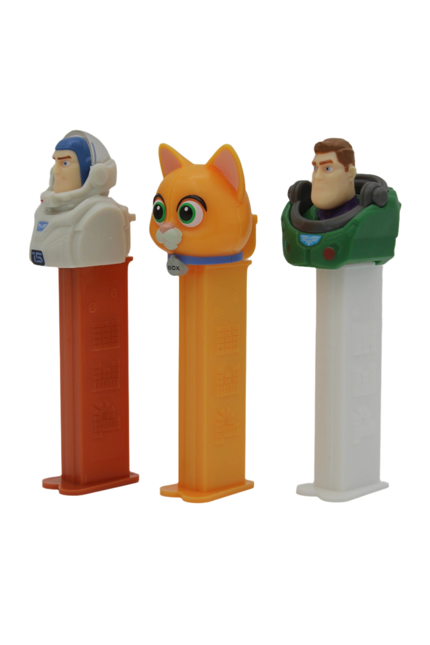 Buzz Lightyear Pez, Set of 3, Space Ranger Buzz, XL-15 Buzz and Sox! 2022, Loose!