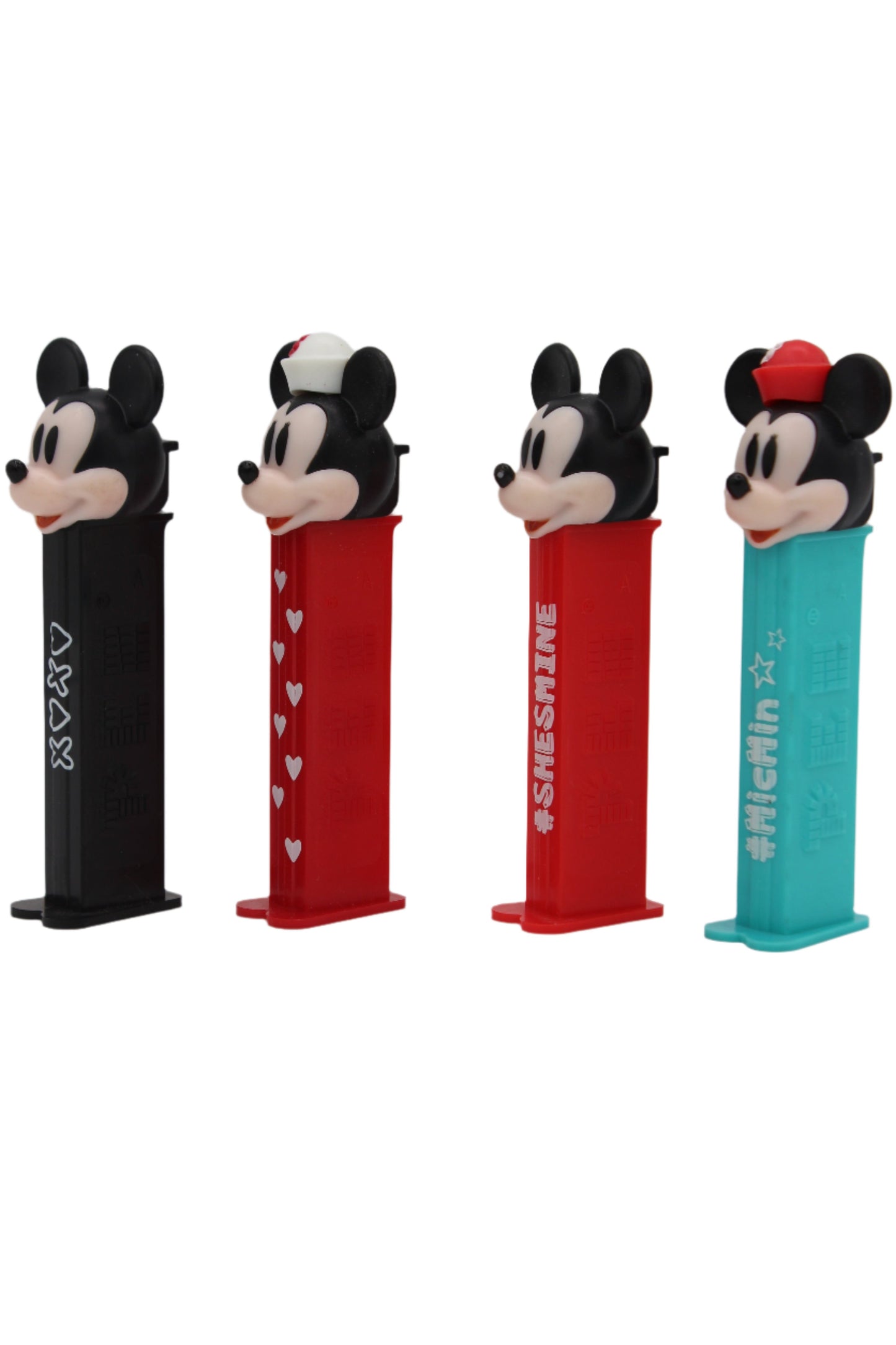 2021 Disney's Mickey & Minnie Mouse Pez, European Release, Set of 4, Vietnam Stems, Loose!