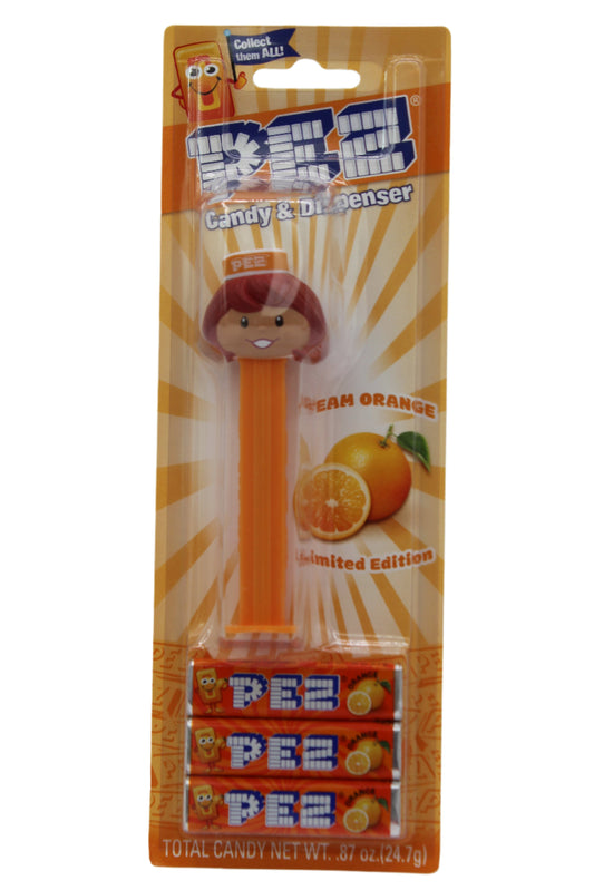 Orange Pez Presenter Girl Pez, Exclusive 2024 Pez, Mint on Card!