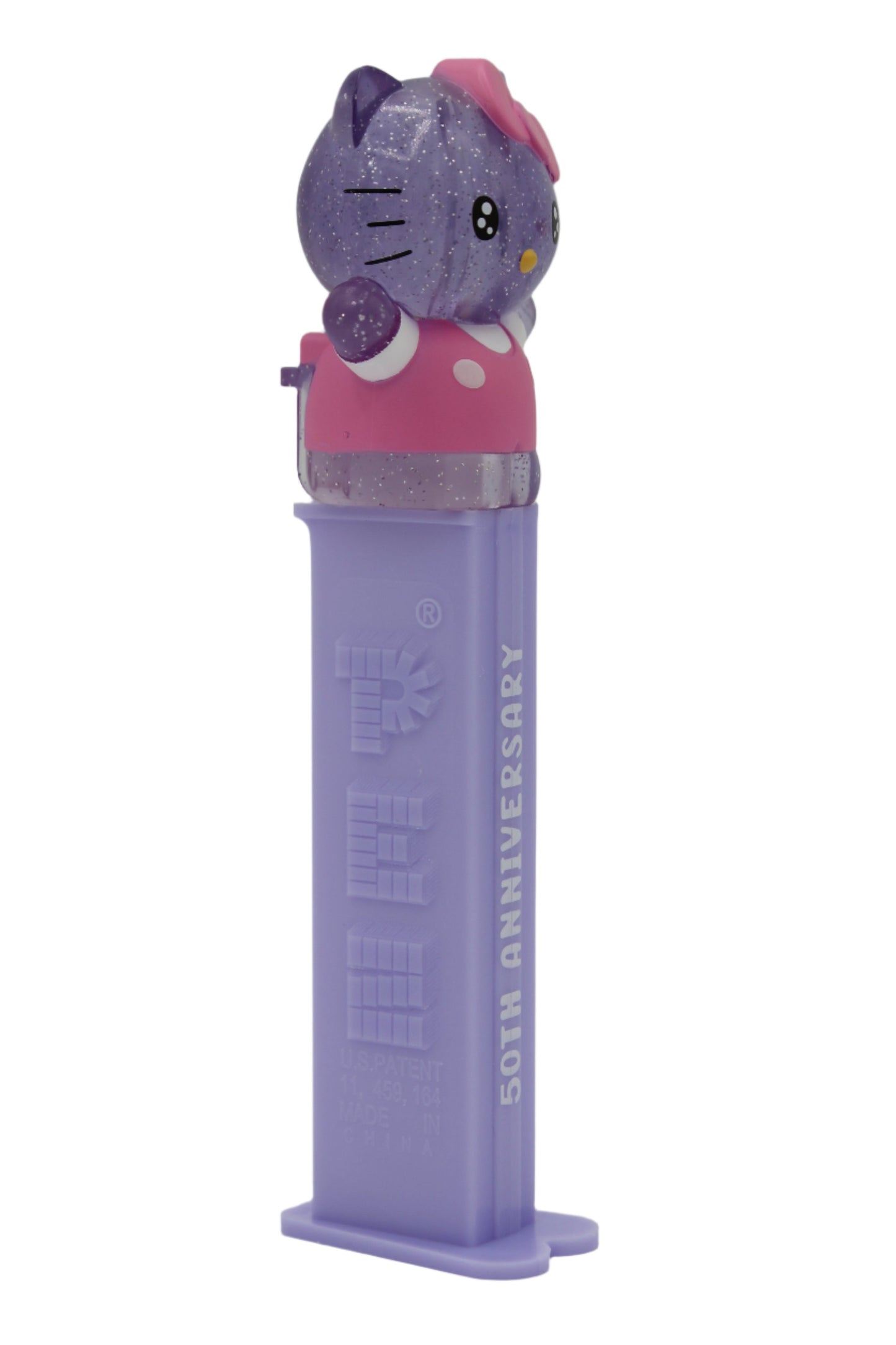 SPECIAL GIFT WITH PURCHASE 2-PACK SPECIAL OFFER! Crystal Hello Kitty 50th Anniversary Pez, PLUS FREE Pink Bow Kitty Pez, Mint on Card or Loose!