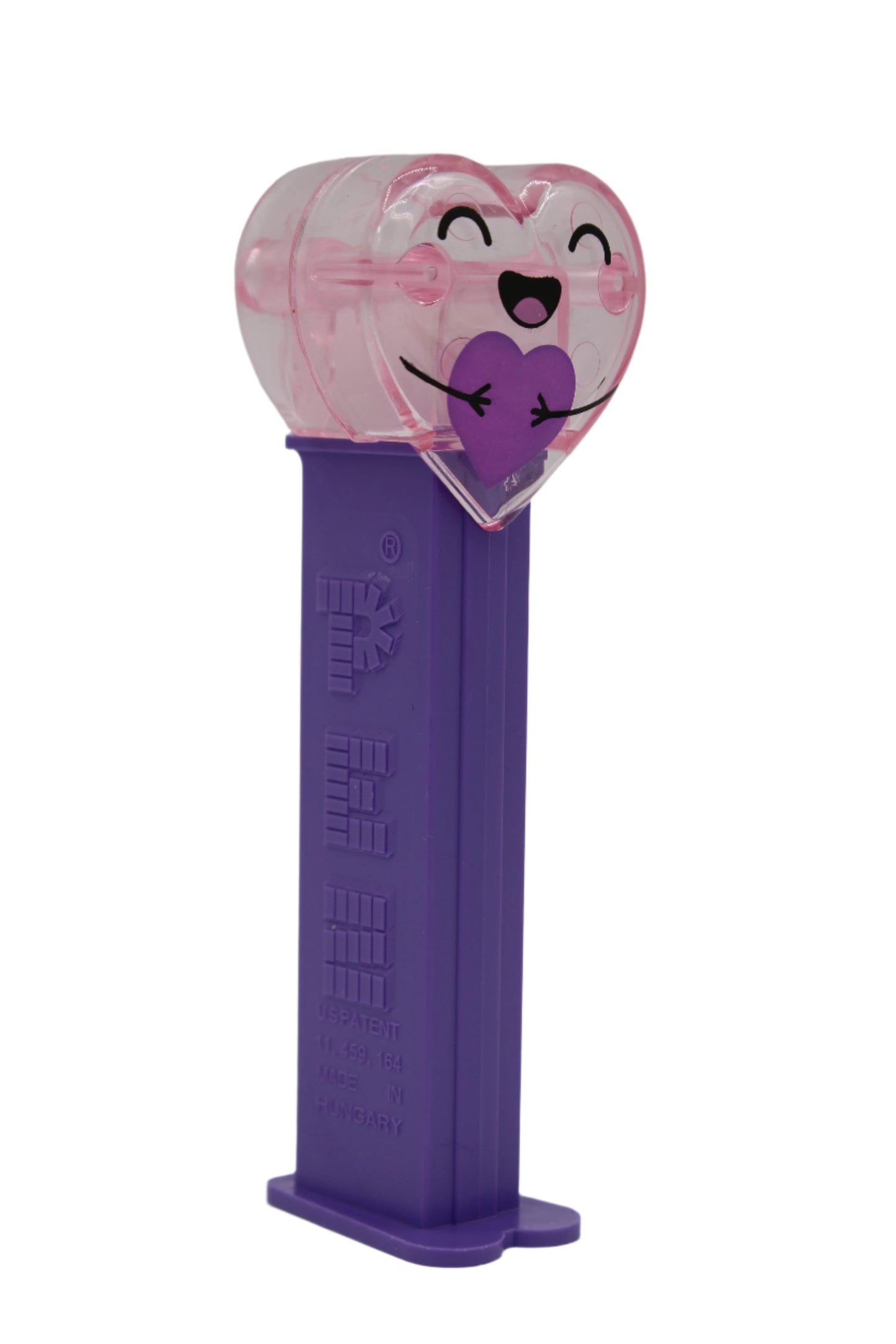 NEW! 2025 Purple Crystal Hugging Heart Pez on Purple Stem, Loose Or Mint in Bag